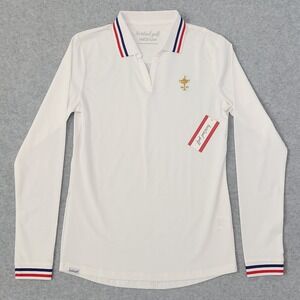 Barstool Golf Polo Womens Medium Presidents Cup Active Performance‎ Stretch
